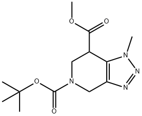 5-Tert-Butyl 7-Methyl 1-Methyl-6,7-Dihydro-1H-[1,2,3]Triazolo[4,5-C]Pyridine-5,7(4H)-Dicarboxylate(WX141283) Structure