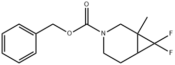 Benzyl 7,7-Difluoro-1-Methyl-3-Azabicyclo[4.1.0]Heptane-3-Carboxylate(WXFS0395) 구조식 이미지