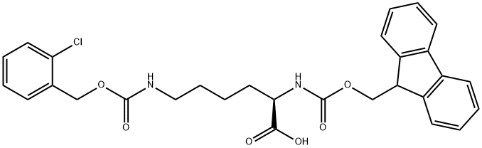 (9H-Fluoren-9-yl)MethOxy]Carbonyl D-Lys(2-Cl-Z)-OH Structure