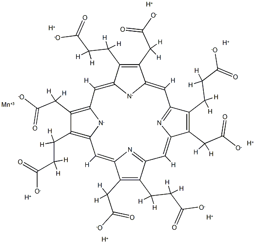 Mn(III) uroporphyrin I Structure