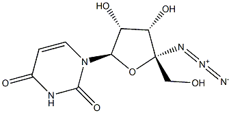 4'-C-아지도우리딘 구조식 이미지