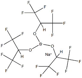 Sodium Tris(1,1,1,3,3,3-hexafluoroisopropoxy)borohydride 구조식 이미지