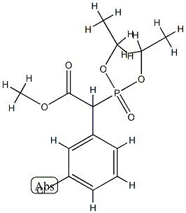 (Diethoxy-phosphoryl)-(3-chloro-phenyl)-acetic acid methyl ester 구조식 이미지