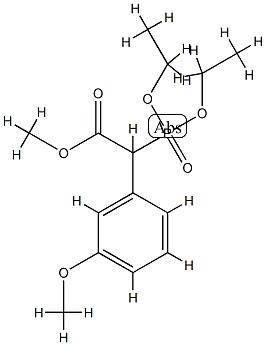 (Diethoxy-phosphoryl)-(3-methoxy-phenyl)-acetic acid methyl ester Structure