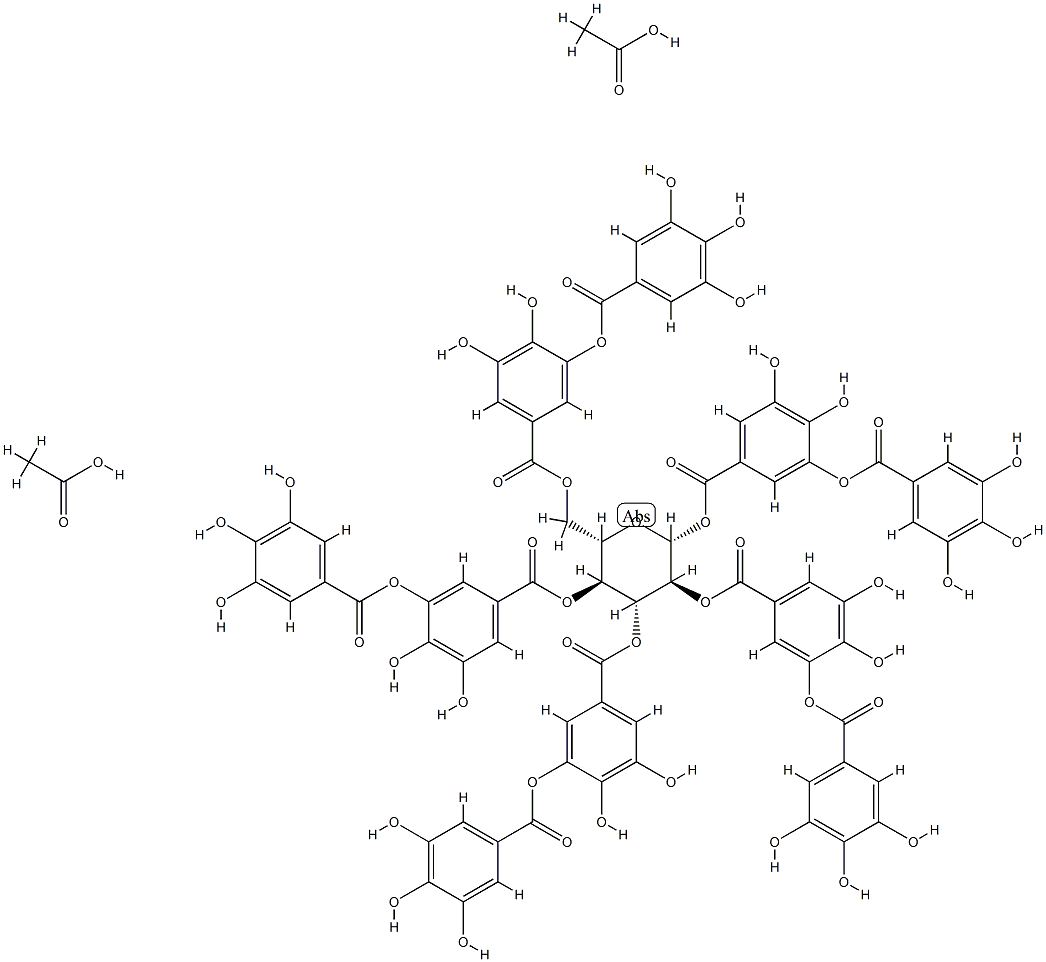 diacetyltannic acid Structure