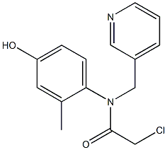 2-chloro-N-(4-hydroxy-2-methylphenyl)-N-((pyridin-3-yl)methyl)acetamide Structure