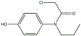 2-chloro-N-(4-hydroxyphenyl)-N-propylacetamide Structure