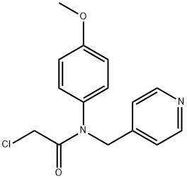 2-chloro-N-(4-methoxyphenyl)-N-((pyridin-4-yl)methyl)acetamide Structure