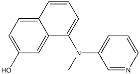 8-((pyridin-3-yl)methylamino)naphthalen-2-o1 구조식 이미지