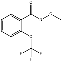 N-methoxy-N-methyl-2-(trifluoromethoxy)benzamide 구조식 이미지