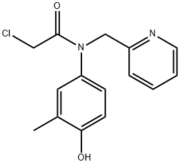 2-chloro-N-(4-hydroxy-3-methylphenyl)-N-((pyridin-2-yl)methyl)acetamide Structure