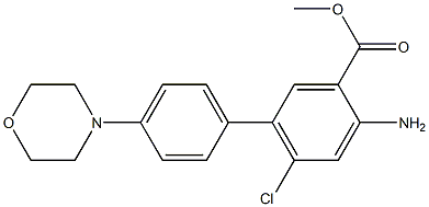 Methyl 4-amino-6-chloro-4′-(4-morpholinyl)[1,1′-biphenyl]-3-carboxylate 구조식 이미지