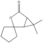 Spiro[cyclopentane-1,2-[3]oxabicyclo[3.1.0]hexan]-4-one, 6,6-dimethyl- (9CI) 구조식 이미지