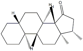 17β-메틸-5α-안드로스탄-15-온 구조식 이미지