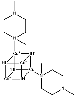 Bis(N,N'-diMethylpiperazine)tetra[copper(I) iodide], 98% MOF 구조식 이미지