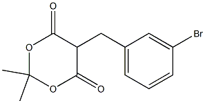 5-(3-BroMobenzyl)-2,2-diMethyl-1,3-dioxane-4,6-dione 구조식 이미지