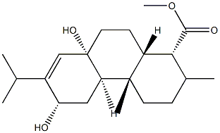 8α,12α-Dihydroxy-13-isopropylpodocarp-13-en-18-oic acid methyl ester Structure