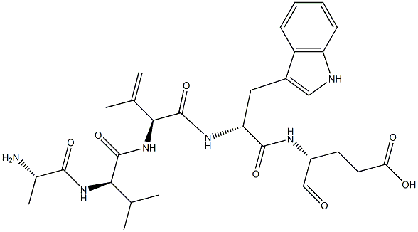 cyclo(valyl-valyl-tryptophyl-glutamyl-alanyl) Structure