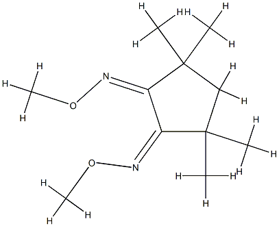시클로펜탄-1,2-디온,3,3,5,5-테트라메틸-,비스(o-메틸옥심)-,(Z,Z)- 구조식 이미지