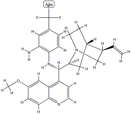 N-[(8α,9S)-6'-Methoxycinchonan-9-yl]-4-(trifluoroMethyl)-1,2-BenzenediaMine Structure