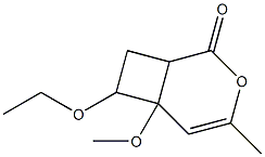 3-Oxabicyclo[4.2.0]oct-4-en-2-one,7-ethoxy-6-methoxy-4-methyl-(9CI) Structure