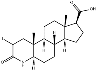 4-Aza-5androstan-1-ene- 3-one-17carboxylic acid Structure