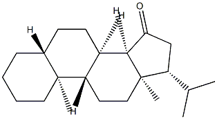 (14β)-20-메틸-5α-프레난-15-온 구조식 이미지