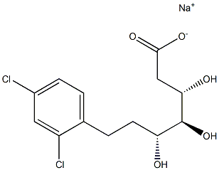 2,6,7-trideoxy-7-C-(2,4-dichlorophenyl)heptonic acid Structure