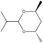 1,3-Dioxane,4,6-dimethyl-2-(1-methylethyl)-,[4S-(2alpha,4alpha,6bta)]-(9CI) Structure