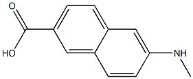 2-나프탈렌카르복실산,6-(메틸아미노)-(9CI) 구조식 이미지