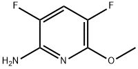 2-Pyridinamine,3,5-difluoro-6-methoxy-(9CI) Structure