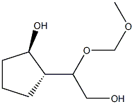 시클로펜탄에탄올,2-히드록시-바-(메톡시메톡시)-,[1-알파-(R*),2-알파-]-(9CI) 구조식 이미지