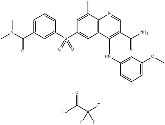 GSK-256066 (2,2,2-trifluoroacetic acid) 구조식 이미지