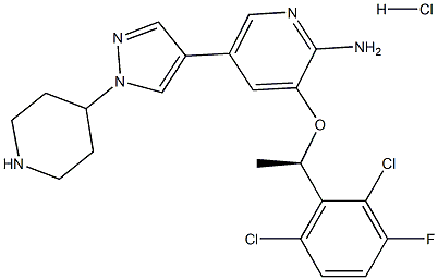 PF 02341066 hydrochloride 구조식 이미지