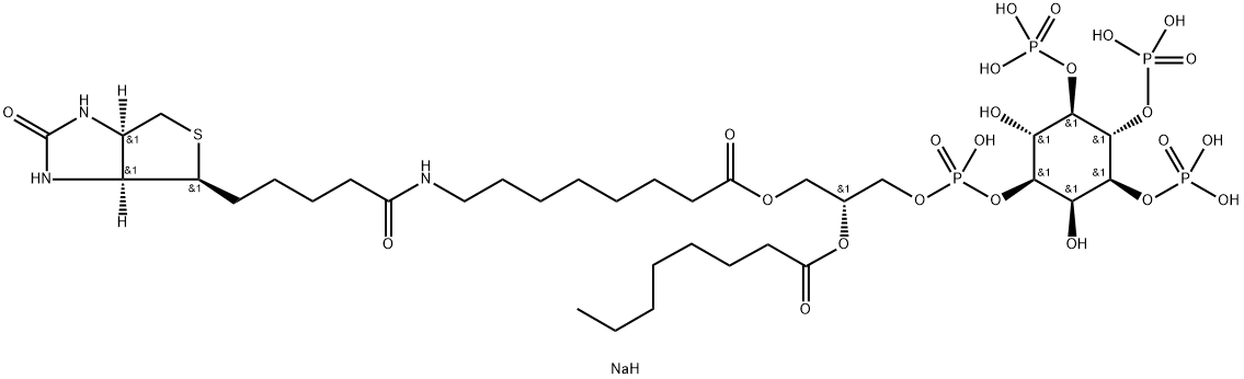 PtdIns-(3,4,5)-P3-biotinamide (sodium salt) Structure