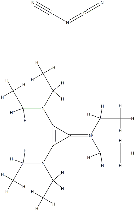 1,2,3-Tris(diethylamino)cyclopropenium dicyanamide 구조식 이미지