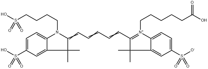 Cy5 Acid(tri SO3) 구조식 이미지