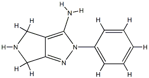 2-phenyl-2,4,5,6-tetrahydropyrrolo[3,4-c]pyrazol-3-amine Structure