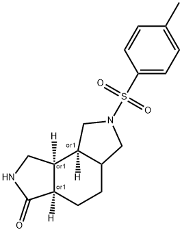 Racemic-(3aR,8aS,8bS)-7-tosyldecahydropyrrolo[3,4-e]isoindol-3(2H)-one(WX116071) 구조식 이미지