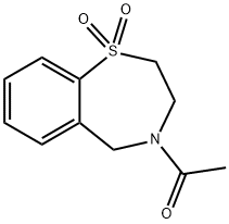 1-(1,1-dioxido-2,3-dihydrobenzo[f][1,4]thiazepin-4(5H)-yl)ethan-1-one 구조식 이미지