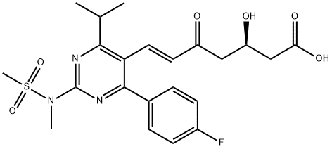 Rosuvastatin IMpurity SodiuM Salt (5-Oxo Rosuvastatin SodiuM Salt) Structure