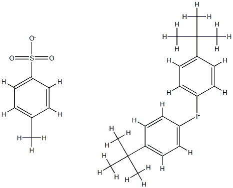 4,4''-Di-tert-butyldiphenyliodonium p-toluenesulfonate 구조식 이미지