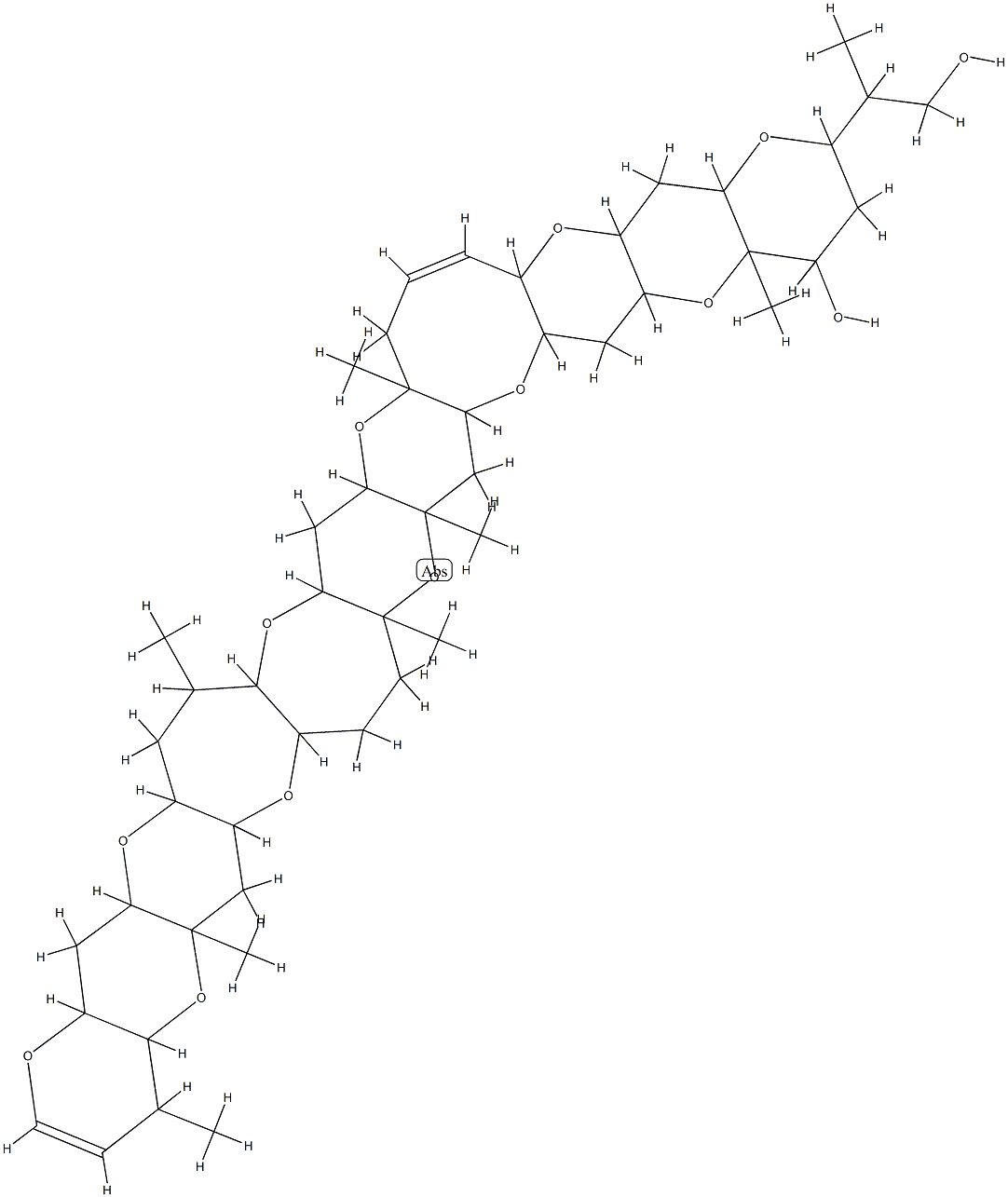 Brevetoxin B,42-deoxo-41,43-dihydro-42-hydroxy- 구조식 이미지