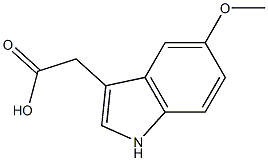 1H-Indole-3-aceticacid,5-methoxy-,radicalion(1+)(9CI) 구조식 이미지