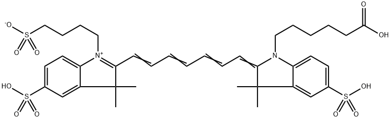 Cy7 Acid(triSO3) 구조식 이미지