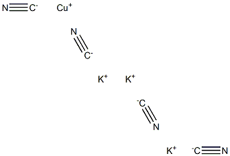 tripotassium tetra(cyano-C)cuprate(3-) Structure