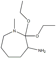 1H-Azepin-3-amine,2,2-diethoxyhexahydro-1-methyl-(9CI) 구조식 이미지