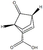 Bicyclo[2.2.1]hept-5-ene-2-carboxylic acid, 7-oxo-, (1R,2R,4R)-rel- (9CI) Structure