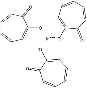 indium tris(tropolonate) Structure