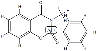 8-methyl-9-oxo-9-phenyl-10-oxa-8-aza-9$l^{5}-phosphabicyclo[4.4.0]deca -1,3,5-trien-7-one Structure